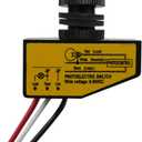 DC 12V 24V 36V 48V Outdoor Sensor Photoelectric Switch, 3.5A Dusk to Dawn Photocell Switch, Mini Auto Photoswitch, Hard-Wired Post Eye Light Control Switch - for Outdoor Light(DC8-50V)