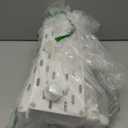 SPACELEAD Slim Storage Cart 3 Tier, Bathroom Organizer Rolling Utility, Mobile Shelving Unit Slide Out for Office, Kitchen, Laundry Room & Narrow Places, White