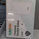 Titanium Cutting Board Double Sided Food Grade, Pure Titanium/PP for Kitchen, Cutting Board Easy to Clean[15.5*10.5+12*8.5] (Silver)