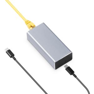 MokerLink Gigabit PoE to Type-C Converter, Output USB C 5V/3A or 9V/2.22A with 1000M Ethernet, IEEE802.3af/at 10/100/1000Mbps PoE in, PD Charging and Wired Network for Tablet/Smart Phone/Laptop