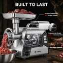 AAOBOSI #12 Heavy Duty Meat Grinder, 3000W, Built for Hunting & Wild Game