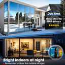 Coavas One Way Privacy Window Film Daytime Mirror Reflective Window Tint for Home Heat UV Sun Blocking Anti-Glare Covering See Out Not in Static Cling Removable for Bedroom,Black-Silver,17.5x118.1In