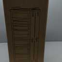 Lifelongpal 2-Tier Narrow Bathroom Storage Cabinet with Wheels, Plastic Slim Organizer with Adjustable Shelves for Small Spaces,Bathroom, Kitchen, Laundry,Milky White