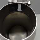 Vurkcy 3 inch Inlet Exhaust Tip, 5" Outlet 12" Overall Length Stainless Steel Exhaust Tail Pipe, Bolt-On, Rolled Edge, Slant Sleek Angle Cut, Polished Tailpipe, Silvery﻿