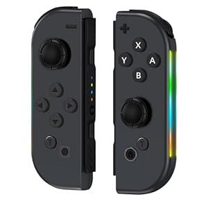 JYELUK Replacement for Nintendo Switch Controller, Compatible with Switch Controllers With RGB LED，Support Double Vibration/ Wake-up/ Screenshot