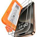 BossKiss for iPhone 15 Pro Screen Protector 6.1 inch, [TOP 9H+ Hardness] [Military Grade Shatter Protection] [Sensitive Touch] [HD Clear Tempered Glass] Full Coverage Easy Installation 2 Pack