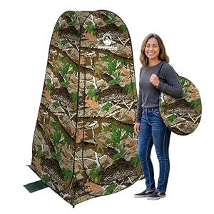 Wakeman Pop Up Changing Tent, Camo, 3.3 x 3.3 x 6.2ft