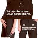 LIFOMO Women's Shorts 10'' Inseam Linen Hiking Cargo Shorts Summer Bermuda Drawstring Lightweight Casual Comfy with Pockets, Brown, M (Brown, M)