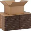 CRUGLA 40 Packs 8x8x4 Shipping Boxes Corrugated Cardboard Boxes Mailers Shipping Box for Packaging Small Business (Brown)