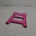 Delxo Folding Step Stool,11 Inch Non-Slip Foldable Step Stools for Kids and Adult, Portable Lightweight Small Folding Stool with Handle for Kitchen Bathroom in Pink,1 Pack
