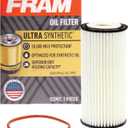 FRAM Ultra Synthetic XG11784 20K Mile Change Automotive Replacement Engine Oil Filter for Synthetic Oil Changes, Premium Vehicle Engine Protection Oil Filter for Select Vehicle Model Years (One Size)