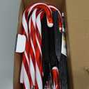 Anordsem Solar Christmas Decorations Outdoor: 24 Pack Candy Cane Pathway Stake Lights - 15" Waterproof LED 8 Lighting Models Yard Garden DIY Decor - 2026 Xmas Gifts for Homeowners (Red)