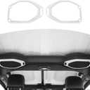 RT-TCZ for Wrangler JL Top Roof Speaker Cover Trim White for Jeep Wrangler JL JLU Gladiator JT 2018-2023 White Interior Accessories 2pcs