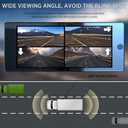 Wireless Carplay with 4K 4CH Dash Cam, Portable Carplay HD Touchscreen for Car, Carplay & Android Auto Car Radio w/DVR Recording, GPS Navigation/Mirror Link/Music Play - 10.36"