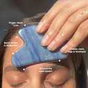 ROSELYNBOUTIQUE Gua Sha Facial Tools & Face Roller Original Face Massager for Puffiness Wrinkless Skin Care Routine - Self Care Gift for Men Women (Blue Aventurine)