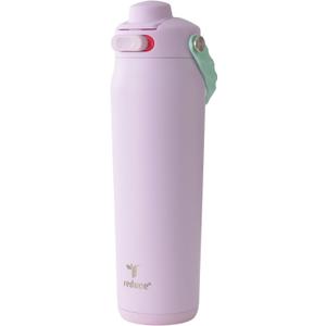 REDUCE 32 oz Hydrate Pro Stainless Steel Insulated Water Bottle - Flip Top Leak-Proof Lid, Dishwasher Safe, BPA-Free, Dual Wall Vacuum, Keeps Drinks Cold for 48 Hrs, Cup Holder Friendly - Sedona