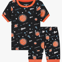 Benaive Boys Summer Pajamas 4 Pieces Cotton Kids PJs Shorts Sleepwear Size 12 Years