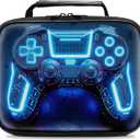 Gamer Lunch Box for Boys,Leather Boys Lunch Bag for Kids,Gamer Gifts for Kids,Insulated Video Game Lunchbox,Reusable Portable Lunchbox for School Travel Picnic Hiking Beach
