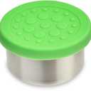 LunchBots 1.5 oz Stainless Steel Dressing Container for Condiments, Dips, Snacks, Dipping Sauce Cups with Silicone Lid, Fits in Lunch Bags and Bento Boxes  Set of 3 (Floral)