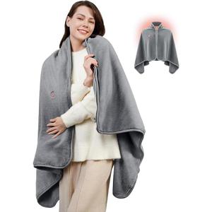 Rechargeable Cordless Heated Blanket  Battery Operated & Battery Powered Heated Blanket, Warm Throw for Outdoor, Car & Home, Works with External Battery Pack (Battery Not Included)