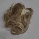 CJL HAIR Claw Clip Short Ponytail Hair Extensions DIY Bendable Metals Messy Bun Hair Piece for Wonen Wavy Curly Synthetic Fake Hairpieces Sunny Blonde