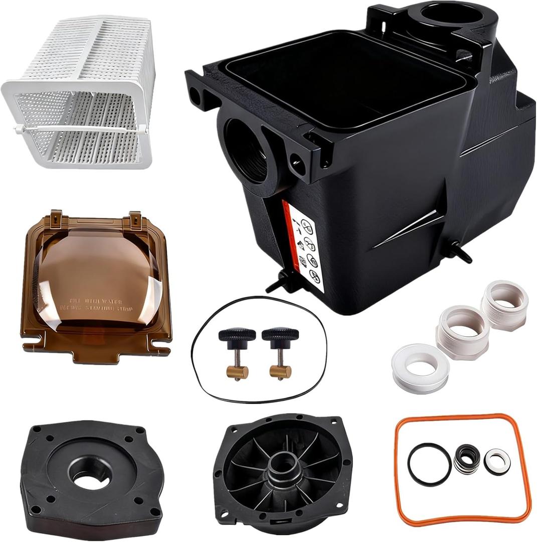 SPX1620AA Upgrade Pump Strainer Housing 2-Inch by 2-Inch with Accessories Kit Replacement for Hayward Super Pump SP1600X and SP2600X Series Models #SPX1600PN, SPX1600F5, SPX1600TRA