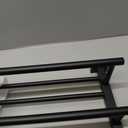 Alise Double Towel Rack for Bathroom Wall Mounted,24 Inch Bathroom Tower Holder Black Towel Rack with Double Towel Bars,SUS304 Stainless Steel Towel Bar Towel Rack with Shelf, Matte Black