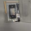 Deadbolt Restorer Strike Plates Narrow Side and Large Hole, Fix Dead Bolt Misalignment/Sticking/Jamming, Ideal for Common/Electronic/Smart Locks(1, Matte Black)