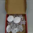 [Timer] Christmas Window Decorations, 3 Pack Snowflake Christmas Window Lights with Suction Cup, Hanging LED Battery Operated Xmas Lights Indoor Outdoor Xmas Tree Fireplace Home Party Decor - While (White)