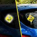 Luminous Baby On Board Sticker for Cars, Reflective Cute Monkey Baby in Car Decals with Suction Cups,Double-Side Printing PVC Car Sign Stickers for Car, Trucks, SUV (Double-Side Monkey)