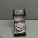 Watch Winder for Automatic Watches Watch Box Automatic Winder Japanese Motor with Battery Option (Black)
