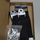 Heavy Duty Metal Anti Tip Straps - Adjustable Safety Furniture Wall Anchors for Baby Proofing Flat Screen TVs, Dressers, Bookcases, Cabinets - No Plastic Parts - Pack of 2