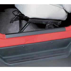 Rugged Ridge Door Entry Guards for Jeep Wrangler TJ/LJ | 2-Piece Set, No Drill | Black Steel | 11216.01 | Fits 1997-2006 Jeep Wrangler TJ, 2004-2006 Jeep Wrangler LJ