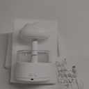 Rain Cloud Humidifier Water Drip with Adjustable LED Lights White Noise Humidification Desk Fountain Bedside Sleeping Relaxing Mood (White)