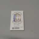 Rabbit Press on Nails Flower Fake Nails White Glue on Nails Glossy Stick on Nails Medium Almond False Nails Artificial Acrylic Eater Nail for Women Girls Manicure 24Pcs