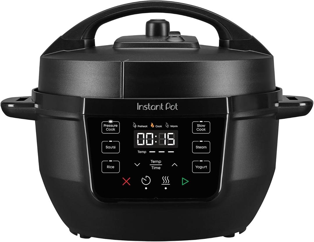 Instant Pot 4QT RIO Mini 7-in-1 Multi-Cooker, Pressure Cooker, Slow cook, Saut, Steam, Rice Maker, Yogurt, & Warmer, Black, 4 Quarts