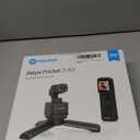 Feiyu Pocket 3 Cordless Detachable 3-Axis Gimbal Camera with Zoom - 1/2.3" CMOS,130°FOV,4K 60FPS,AI Tracking, Portable Camera Stabilizer for Video Recording,Extreme Sport/Riding/Car/Travel