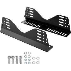 Side Mount Brackets for Bucket Race Seats: Universal Racing Seat Bracket (Black Set of 1)