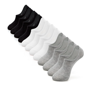 IDEGG No Show Socks Womens and Men Low Cut Ankle Short Anti-slid Athletic Running Novelty Casual Invisible Liner Socks,  A_6 Pairs(2 Black, 2 Gray, 2 White)