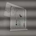 Transparent Case with Keyboard for iPad mini 7 A17 Pro(2024) & Mini 6 (2021) 8.3 inch,7-Color Backlit,Wireless Keyboard, 360Rotating,with trackpad,Pencil Holder,with Shortcuts,White