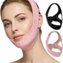 Anti Snoring Chin Strap for Sleeping Adjustable, Soft Sleep Chin Strap for Snoring, Snoring Chin Strap Jaw Support, Chin Strap for Mouth Breathing Adults, Pink