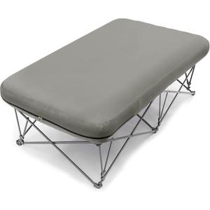 KAMPKEEPER Camping Cot,Camping Cots for Adults,Folding Camping Cot with Inflatable Air Mattress and Carry Bag,for Outdoor Travel Camp Beach Vacation (not Included The Airpump)