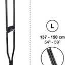 KMINA Underarm Crutches for Adults with Padded Handle (x2 Units, Size L), Height Adjustable, Women and Men, Aluminium, Made in Europe