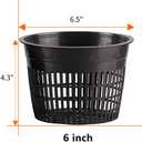 Mesh Net Cup 6 Inch 16-Pack Heavy Duty Nursery Pot Garden Pots for Plants Hydroponics Supplies Net Pots