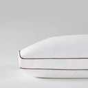 Saatva Latex Pillow - Standard Loft (4 - 5) - Hypoallergenic Pillow with Shredded Latex Core - Breathable - Machine Washable Organic Cotton Cover - Queen (28"x18") 1 Pack