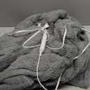 Heated Blanket Electric Blanket,Cozy Faux Rabbit Fur & Soft Flannel Warm Heater Throw Blanket with 5 Fast Heating Levels &10Hours Auto-Off Over-Heat Protection50" x 60" (Grey)