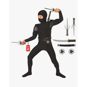 Morph Black Ninja Costume For Boys, Kids Black Ninja Costume Boys, Kids Ninja Costumes For Boys, Black Ninja Costume For Kids, Dark N, Size Medium