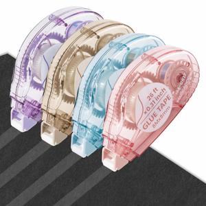 Glue Tape for Scrapbooking, Scrapbook Tape 4 Pcs, Double Sided Tape Roller for Crafts, 26 Ft x 0.31 In Tape Runner, Junk Journal Supplies, Scrapbook Supplies & Craft, Photo, Mothers Day Gifts.