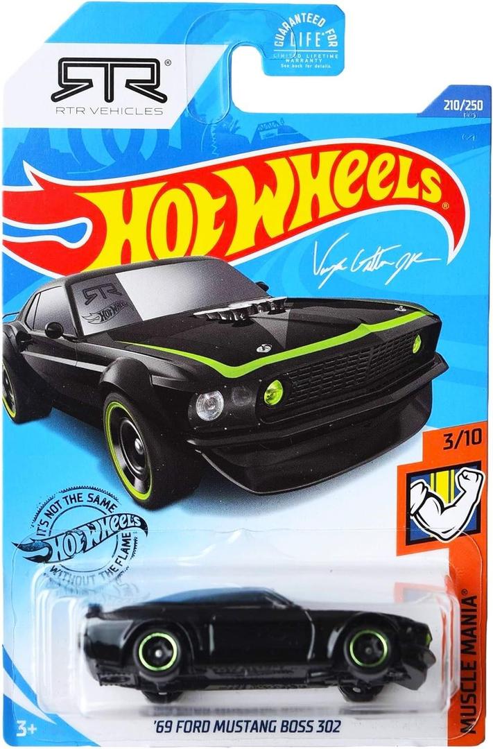 Hot Wheels 2020 Muscle Mania 69 Ford Mustang Boss 302, Black 210/250