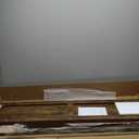 47.2" Console Table for Entryway, 3-Tier Narrow Sofa Table with Curved Frame, Industrial Rustic Wood Accent Table with Storage Shelves for Hallway, Living Room, Foyer (Brown, 47.2")